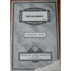  Radio Salesmanship 42RX Reference Book (National Radio 
