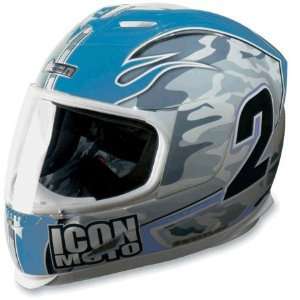  Icon Airframe Team Full Face Helmet Large  Off White 
