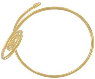 Spiral 14K Gold Gp Upper Arm Cuff Bracelet Scroll Usa  