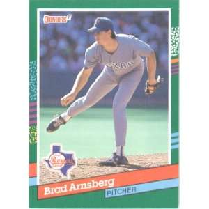  1991 Donruss # 633 Brad Arnsberg Texas Rangers Baseball 