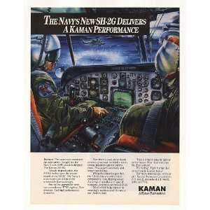   Navy Kaman SH 2G Attack Helicopter Print Ad (42193)