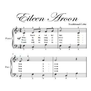  Eileen Aroon Easy Piano Sheet Music Traditional Celtic 