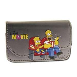 Licensed Gray Simpsons Horizontal Pouch with Bart and Homer at the 