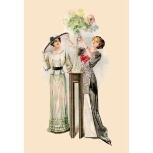  Lady Arranging Flowers 20X30 Poster Paper