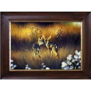   Collection PA88957 WT54 Young Ones Framed Oil Painting