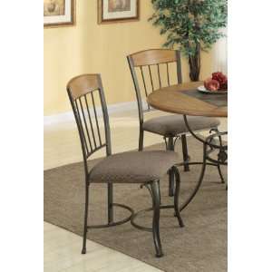   Coaster Side Dining Chair in Bronze Metal   Set of 2