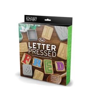 Alphabet Letter Pressed Cookie Cutters Fred Cut Bake Decorate Stamper 