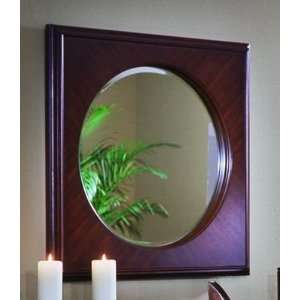    Wall Hung Mirror by Leda   Retro Mahogany (42 210)