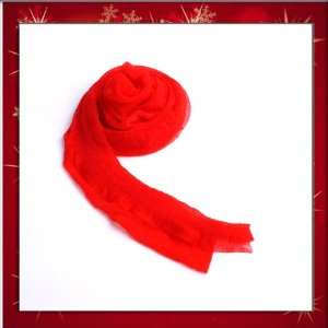New Girls Womens Fashion Candy Red Long Soft Scarf Wrap Shawl Stole 