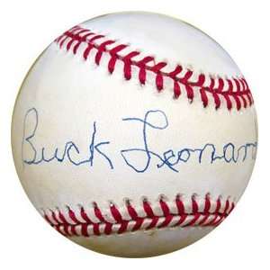  Buck Leonard Autographed Baseball