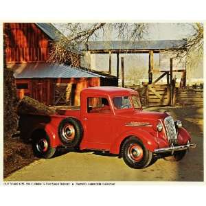   Truck Harrah Farm Automobile   Original Color Print