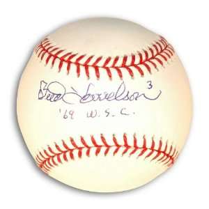 Bud Harrelson Autographed Baseball with 69 WSC Inscription  