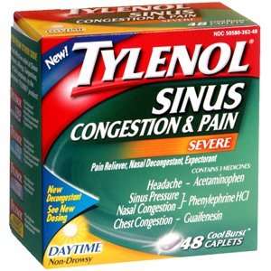  TYLENOL SINUS CONG/PAIN SEVERE 48CP Health & Personal 