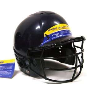  Champro Baseball Batting Helmet w Faceguard YTH NVY 