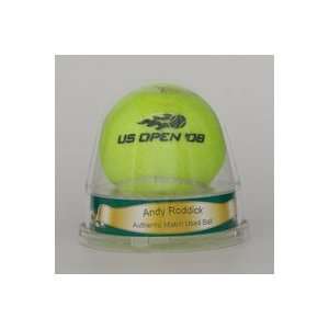  Andy Roddick 2008 US Open Match Used Ball Sports 