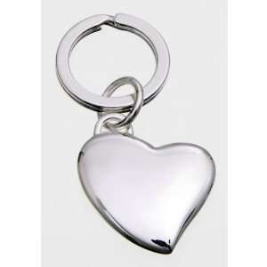  Uppermost Business Gifts Heart Shaped Keyring   Silver 