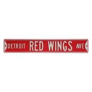  Detroit Redwings Avenue Sign 6 x 36 NHL Hockey Street Sign 