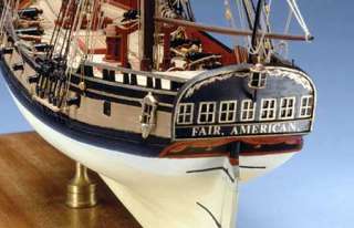 Model Shipways’ Fair American kit contains over 60 cut or shaped 