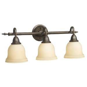 World Imports Lighting 8383 96 Montpellier 3 Light Bath Light, Tumbled 