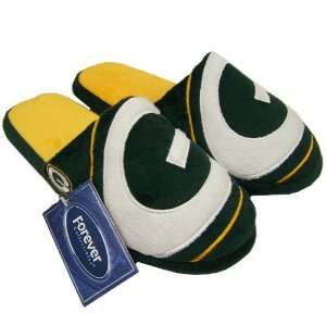  GREEN BAY PACKERS OFFICIAL LOGO PLUSH SLIPPERS SIZE L 