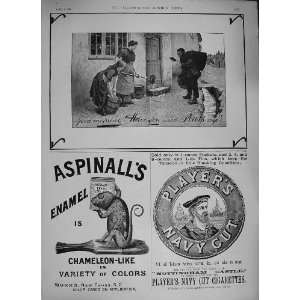   1894 ADVERTISEMENT PEARS PLAYERS CIGARETTES ASPINALLS