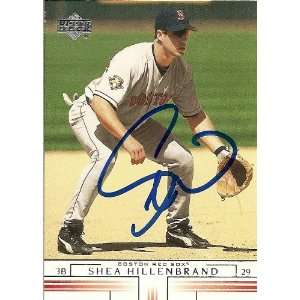  Shea Hillenbrand Signed Boston Red Sox 2002 UD Card 