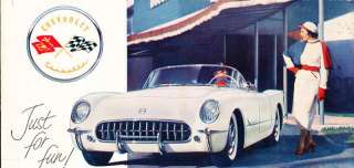 1954 Chevrolet Chevy Corvette Original Sales Brochure  