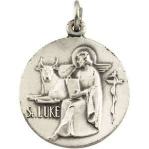   Luke Medal W/ 18 Inch Chain. 18.00 Mm St. Luke Medal W/ 18 Inch Chain