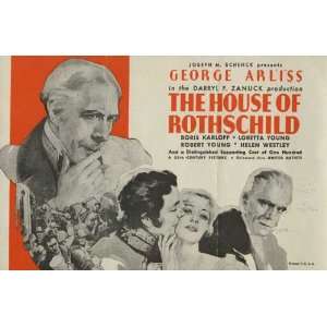 The House of Rothschild Movie Poster (11 x 14 Inches   28cm x 36cm 