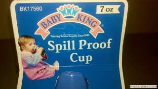 spill proof sipper cup baby sippy NEW 7 oz. SET OF 6 Baby King  