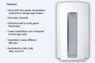 tankless water heatersaredesigned for installation at the point of use 