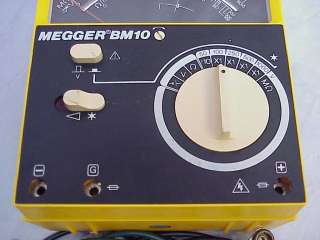 Biddle BM10 Megger Megohmmeter Insulation Tester TESTED  