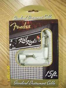 FENDER KOIL CABLE 15 FOOT STRIGHT/ANGLED END  