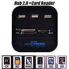 All In One Combo Hub Card Reader 3 USB2