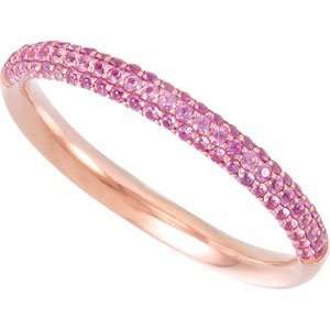   Wedding Band Ring Ring. Size 05.00 Pink Sapphire Band Anniversary Band