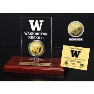  BSS   University of Washington 24KT Gold Coin Etched 