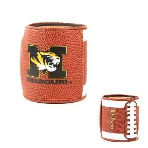 University of Missouri Leather Football Can Coozie Sports 