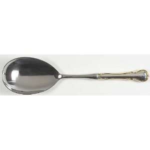  Towle French Provincial Gold Salad Servng Spoon with Stainless 