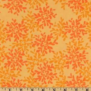  44 Wide Valori Wells Nest Leaves Tangerine Fabric By The 