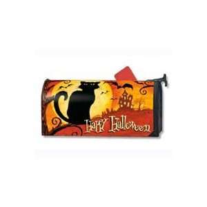 Black Cat Happy Halloween Magnetic Mailbox Cover  Sports 
