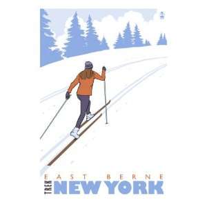  Cross Country Skier, East Berne, New York Premium Poster 
