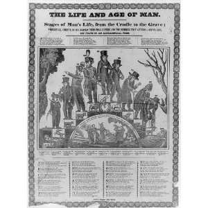  The life and age of man. Stages of mans life from the 