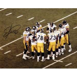  Hines Ward Pittsburgh Steelers   Huddle  16x20 Autographed 
