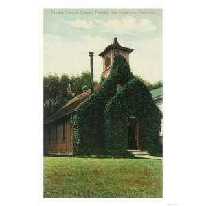  Exterior View of the Ivy Covered Chapel, Presidio   San 