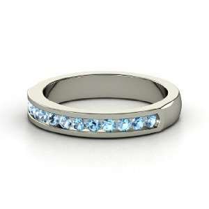  Daria Ring, Sterling Silver Ring with Blue Topaz Jewelry