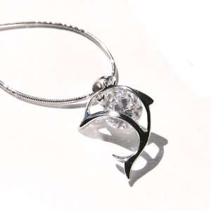  Dolphin with Crystal Pendant Jewelry
