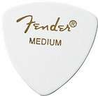 Pack Fender 346 Rounded Triangle White Picks   Med
