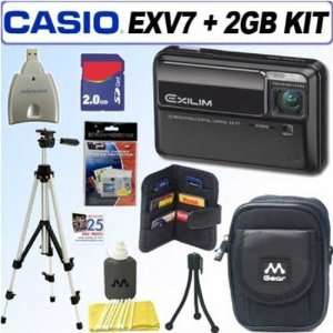  Casio Exilim EX V7BK + 2GB Dlx Acc Kit