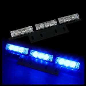  18 Bright Blue LED Law Enforcement Flash Strobe Lights Bar 