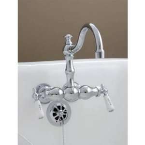  Sign of the Crab P1004N Polished Nickel 3 Ball Leg Tub Faucet 
